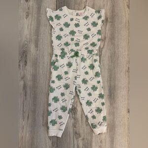 Wonder Nation Green Clover Jumpsuit